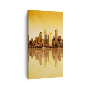 Canvastavla - Bild på duk - Metropolens tystnad - 45x80 cm