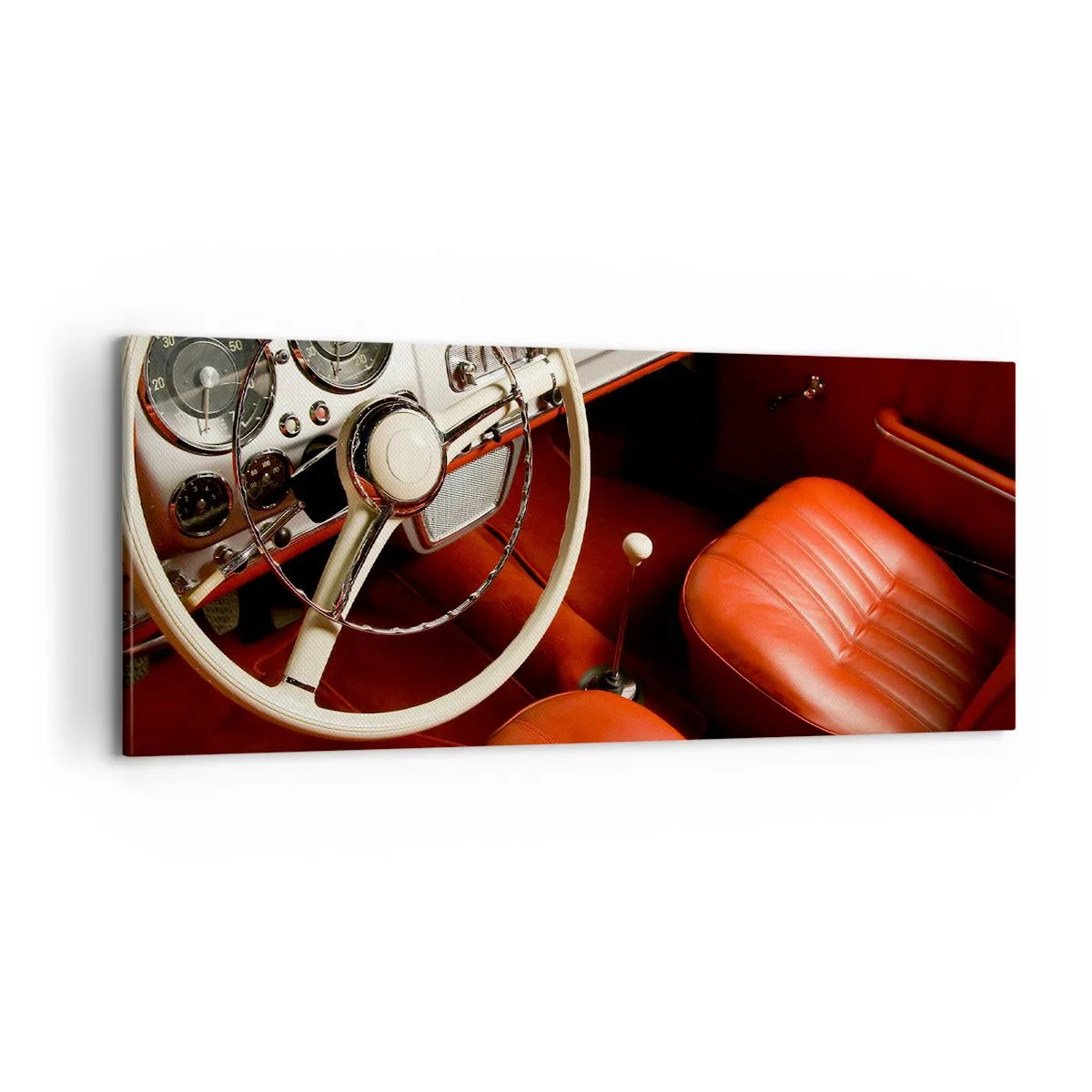 Canvastavla - Bild på duk - Lyx i vintage stil - 100x40 cm