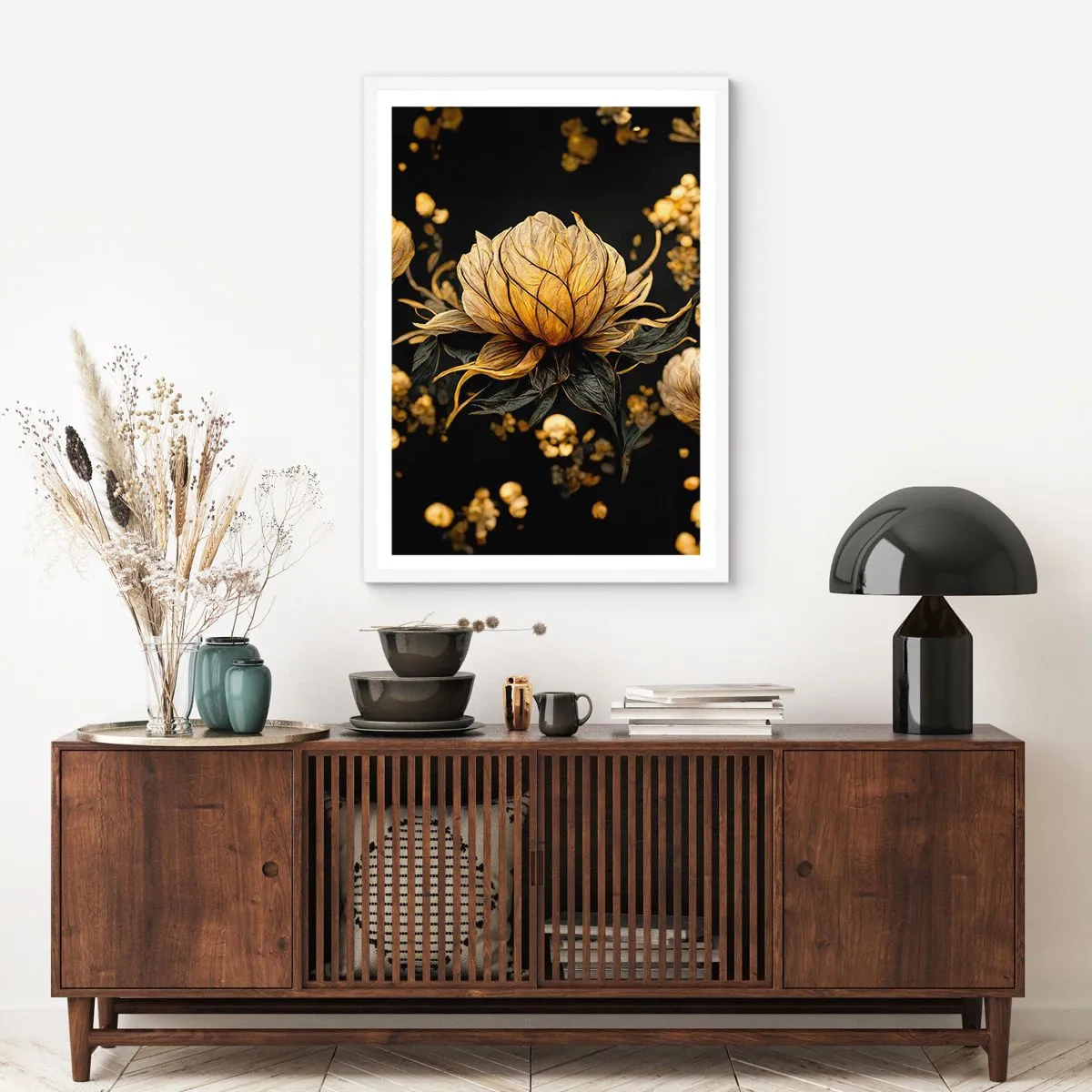 Affisch i vit ram - Subtil skörhet - 70x100 cm