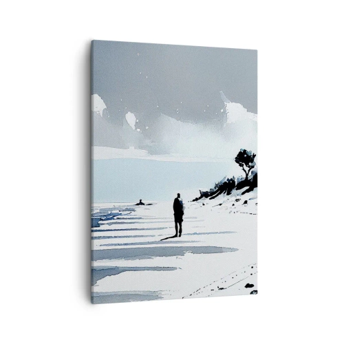 Canvastavla - Bild på duk - Ensam - 50x70 cm