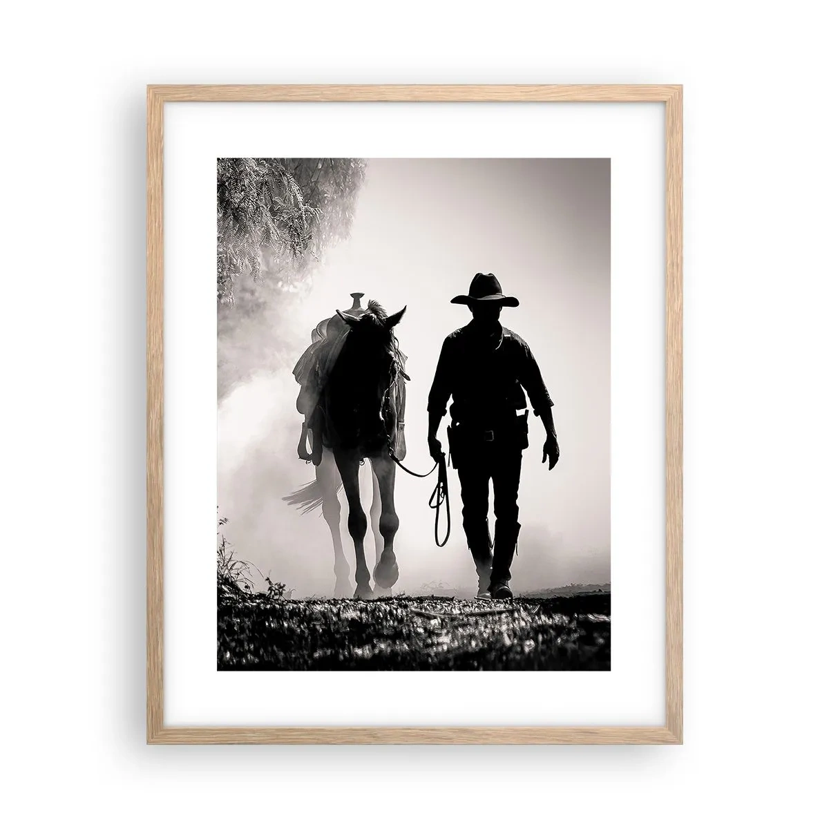 Affisch i ram av ljusek - En morgon i Texas - 40x50 cm