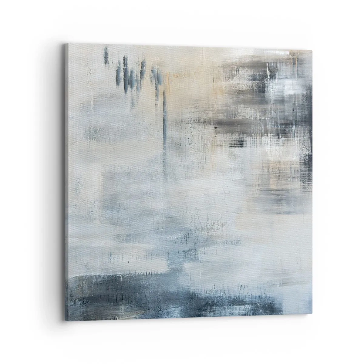 Canvastavla - Bild på duk - Bakom en blå slöja - 70x70 cm