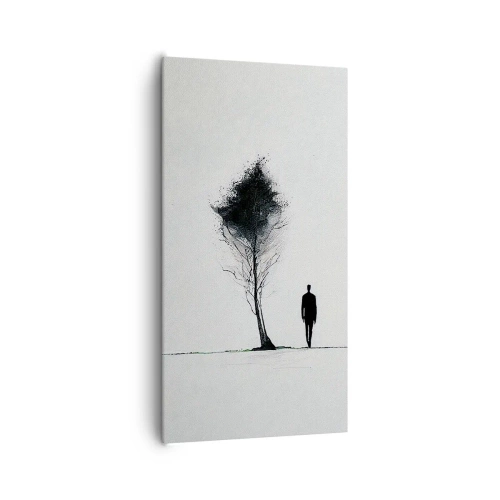 Canvastavla - Bild på duk - Vi vandrar alla - 65x120 cm