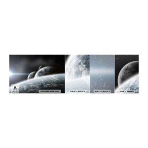 Fototapet Prov Standard Eco - Sfärers rymdmusik - Astronomi, Kosmos, Galaxy - 100x30 cm