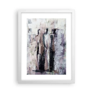 Affisch i vit ram - De mystiska tre - 30x40 cm