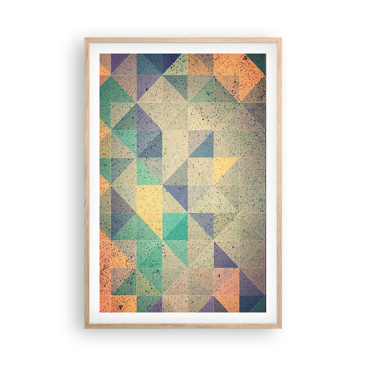 Affisch i ram av ljusek - Trianglarnas republik - 61x91 cm