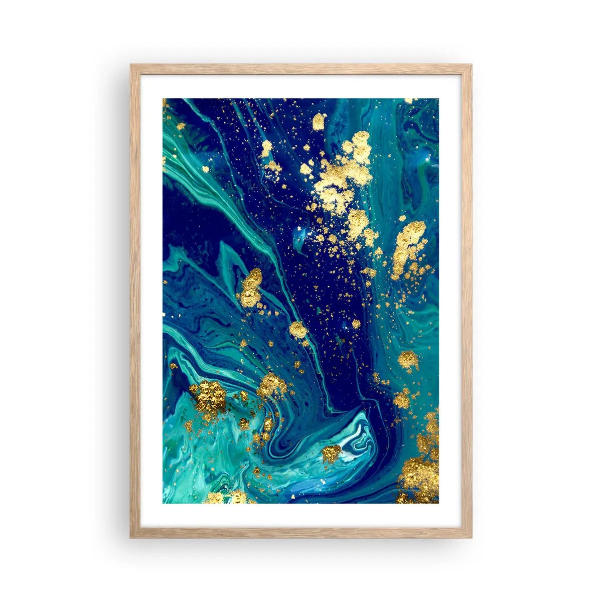 Affisch i ram av ljusek - Solflingor  - 50x70 cm