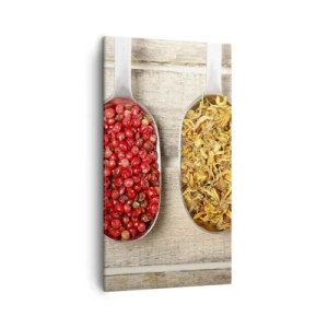 Canvastavla - Bild på duk - Köksmagi - 45x80 cm