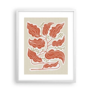 Affisch i vit ram - Folkligt och naturligt - 40x50 cm