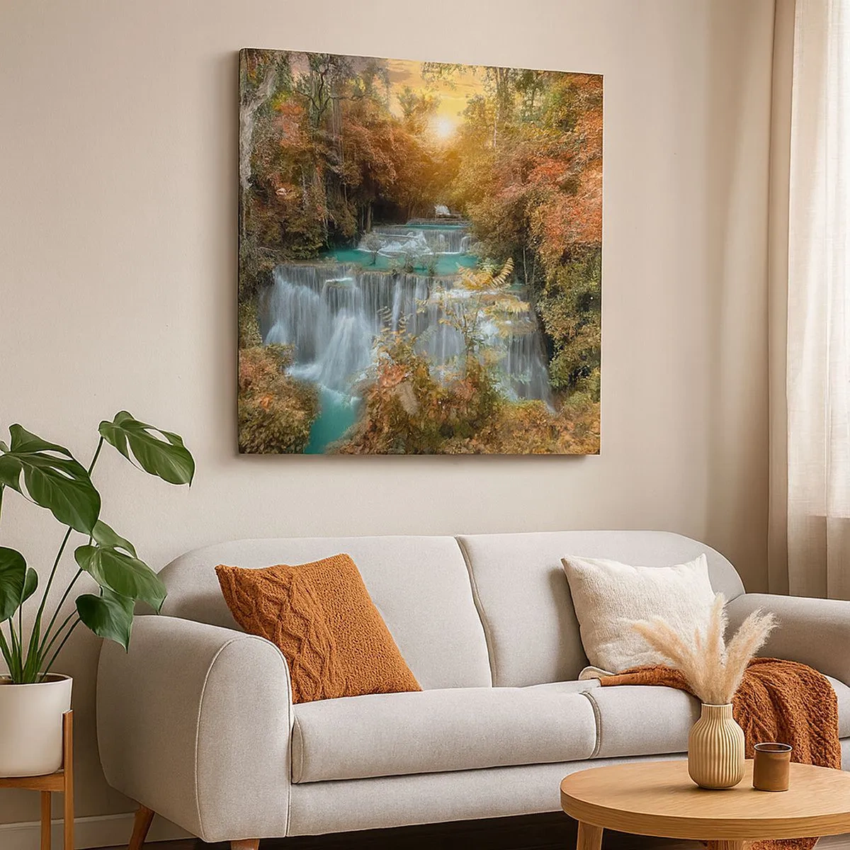 Canvastavla - Bild på duk - Skogens skatt - 30x30 cm