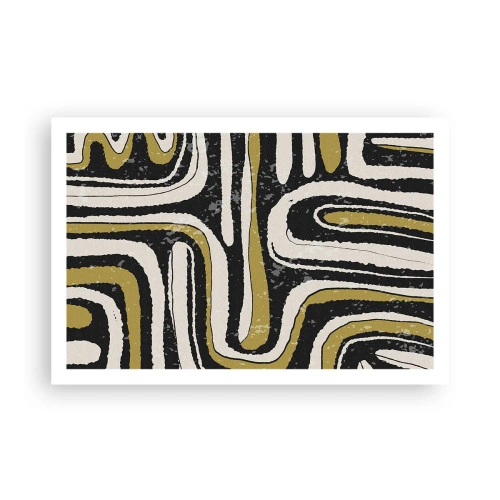 Affisch - Komposition: stråk och gränder - 91x61 cm