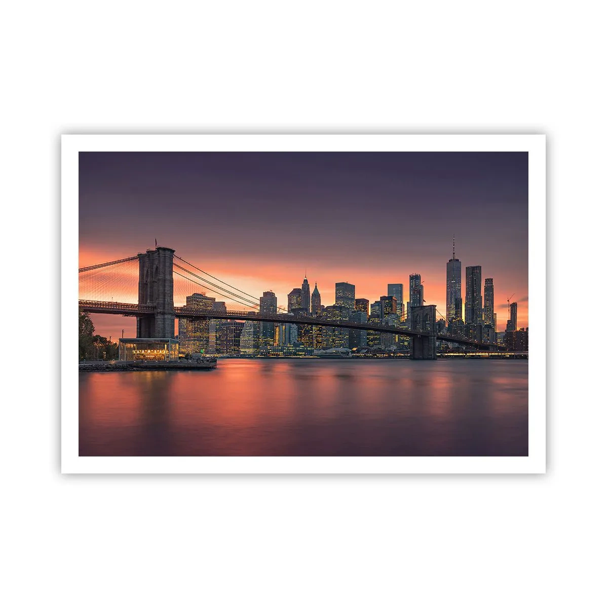 Affisch - Doppad i lila tystnad - 100x70 cm