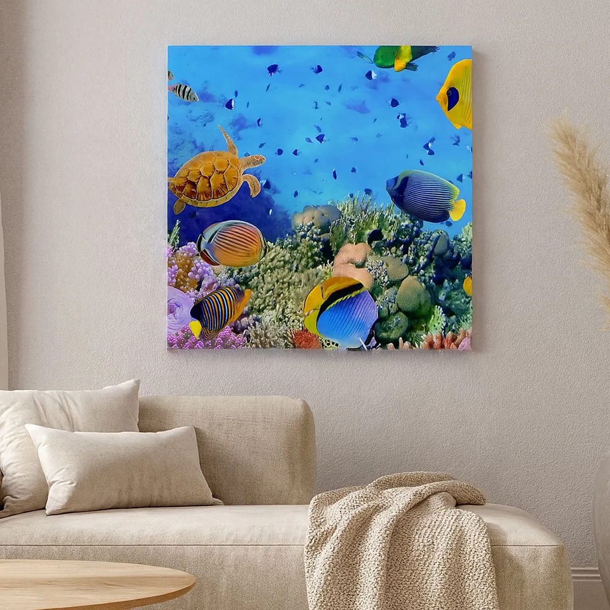 Canvastavla - Bild på duk - Vad vet vi om livet... - 30x30 cm