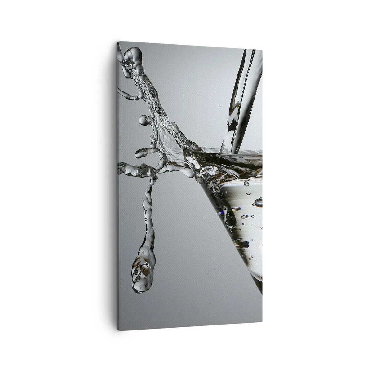 Canvastavla - Bild på duk - Vid glasets kant - 45x80 cm