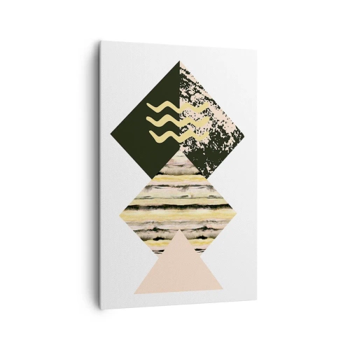 Canvastavla - Bild på duk - Inte så enkelt - 80x120 cm