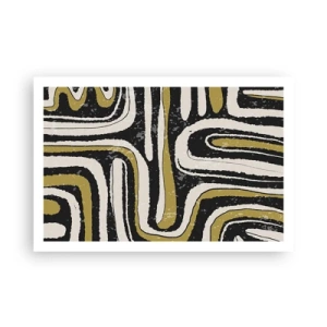 Affisch - Komposition: stråk och gränder - 91x61 cm