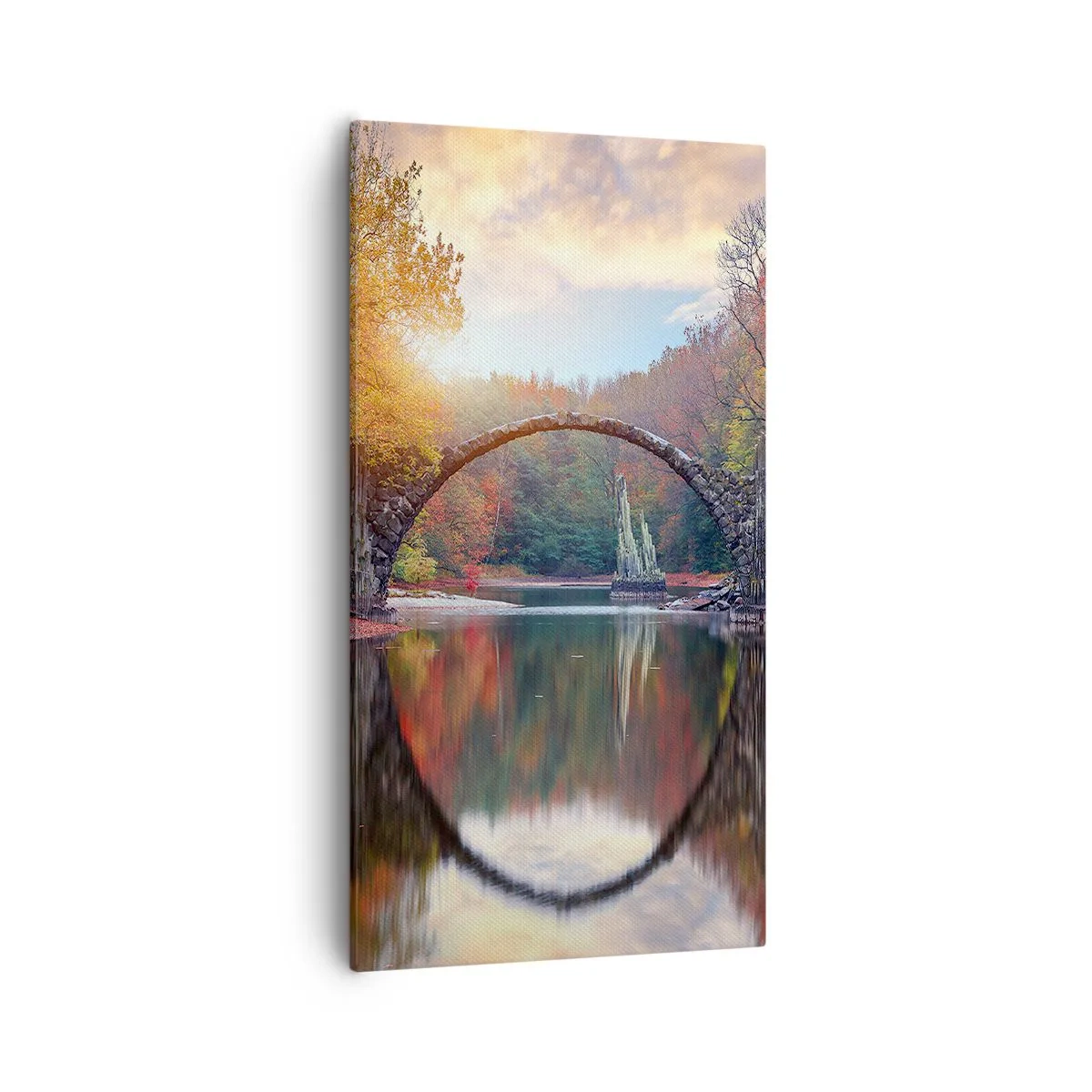 Canvastavla - Bild på duk - På andra sidan av spegeln - 55x100 cm