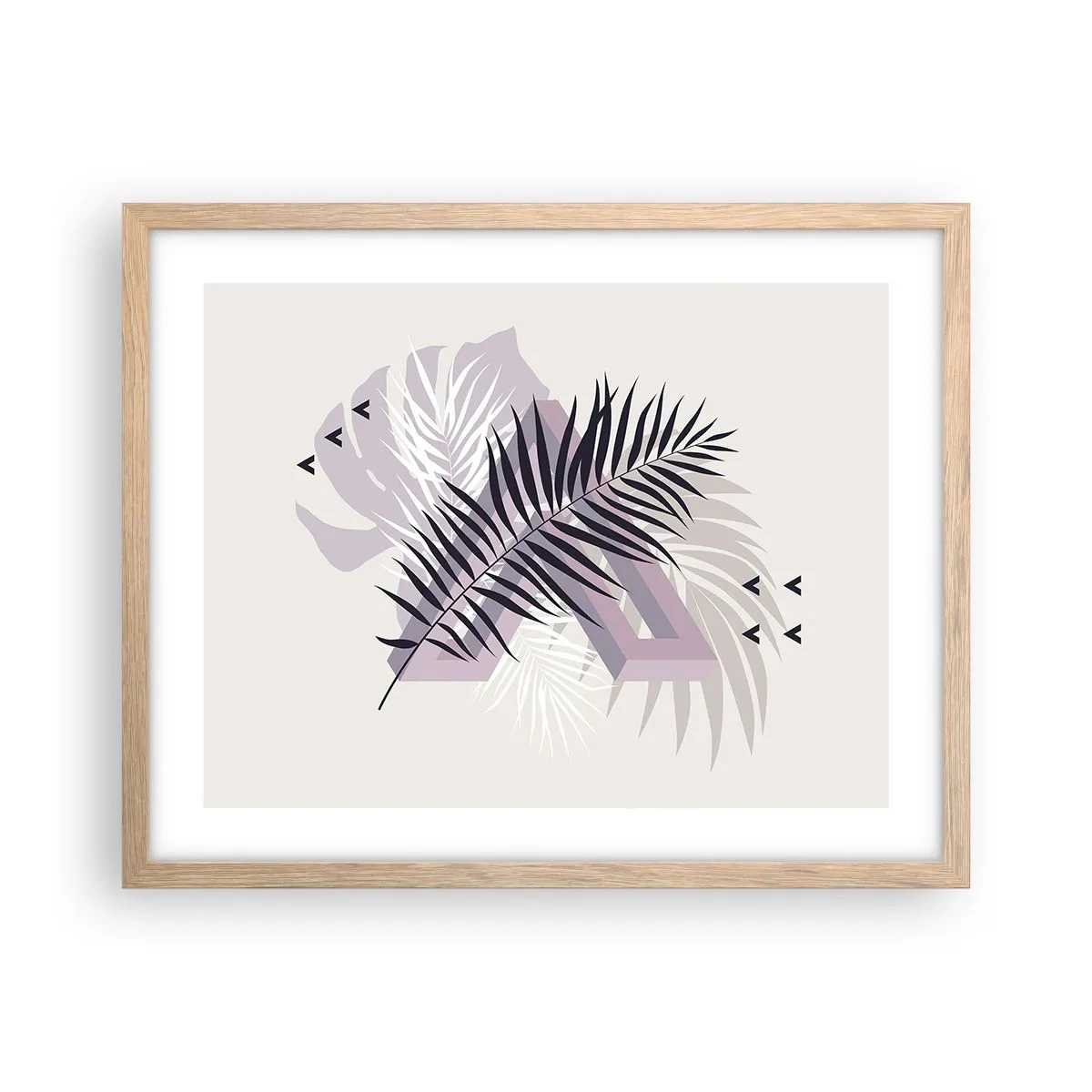 Affisch i ram av ljusek - Skuggans skugga - 50x40 cm