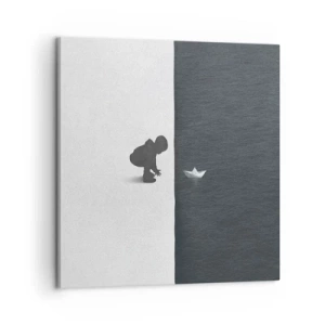 Canvastavla - Bild på duk - En stor expedition - 60x60 cm