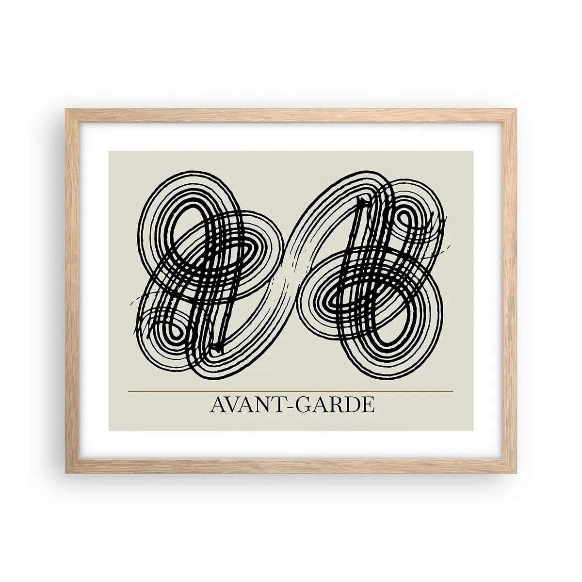 Affisch i ram av ljusek - Det kom ut spontant - 50x40 cm