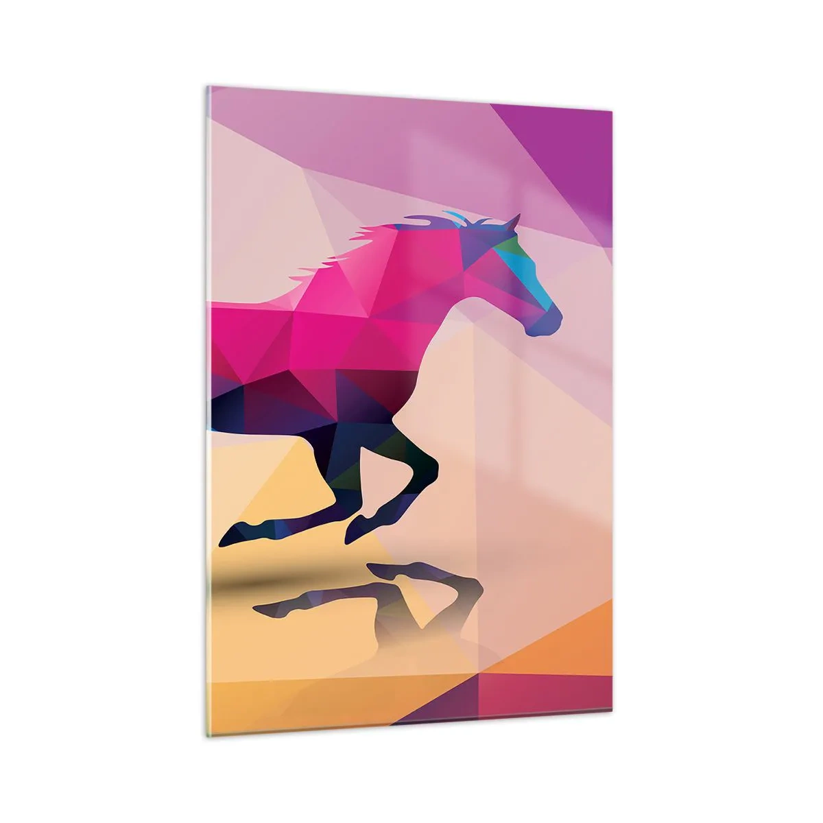 Glastavla - Bild på glas - Kubismen lever - 50x70 cm