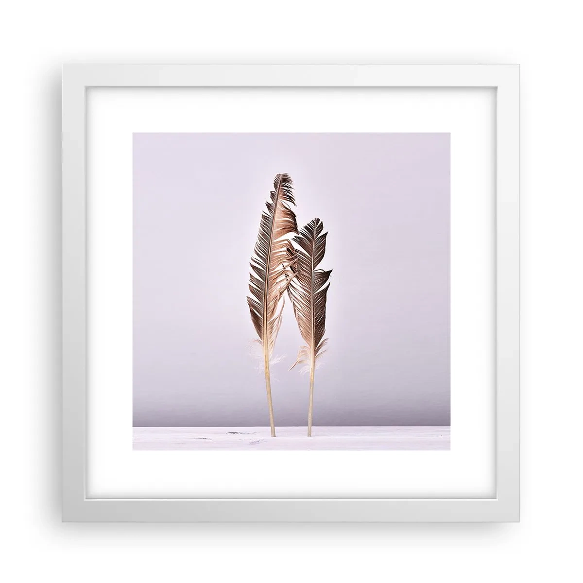 Affisch i vit ram - Mot intet - 30x30 cm