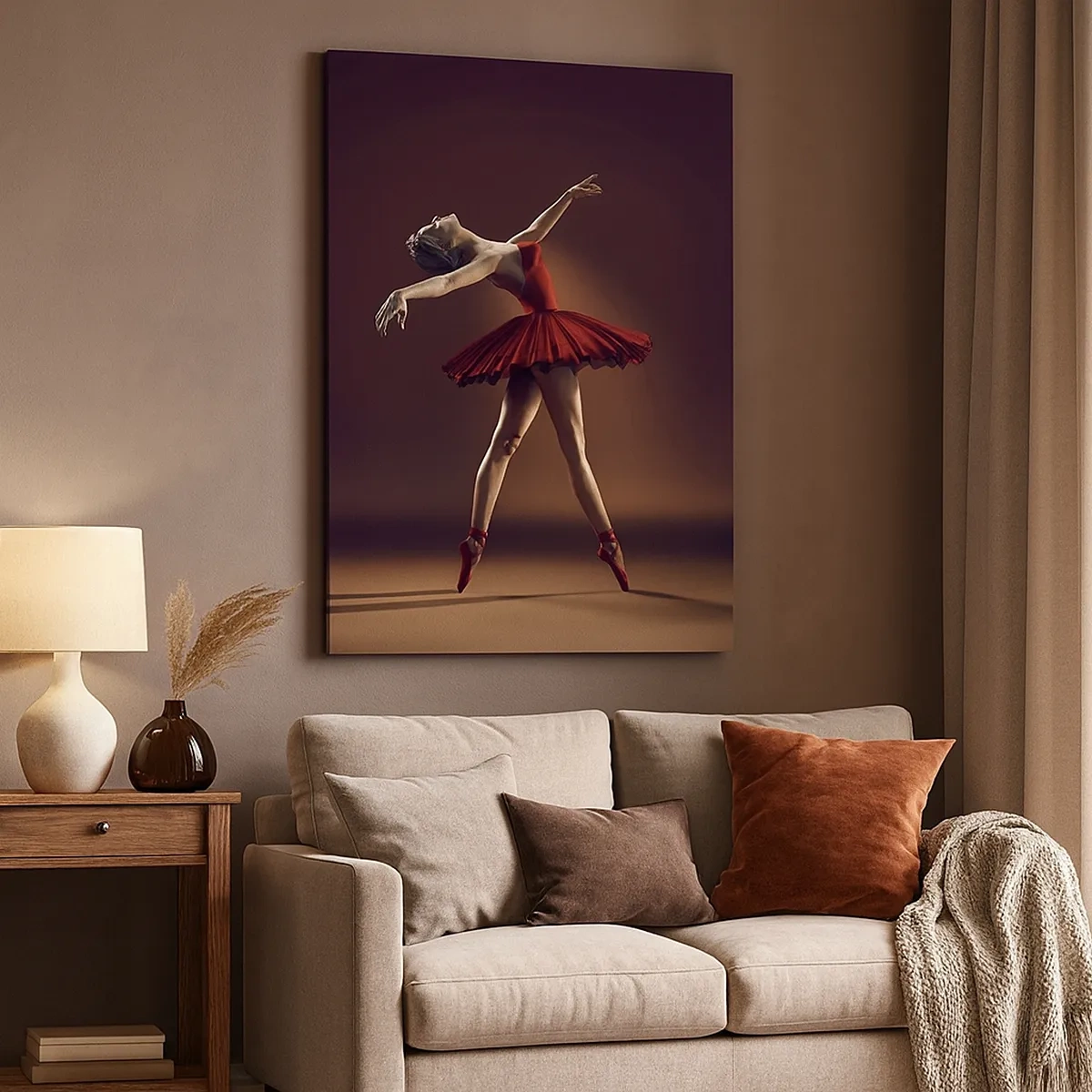 Canvastavla - Bild på duk - Prima ballerina - 50x70 cm