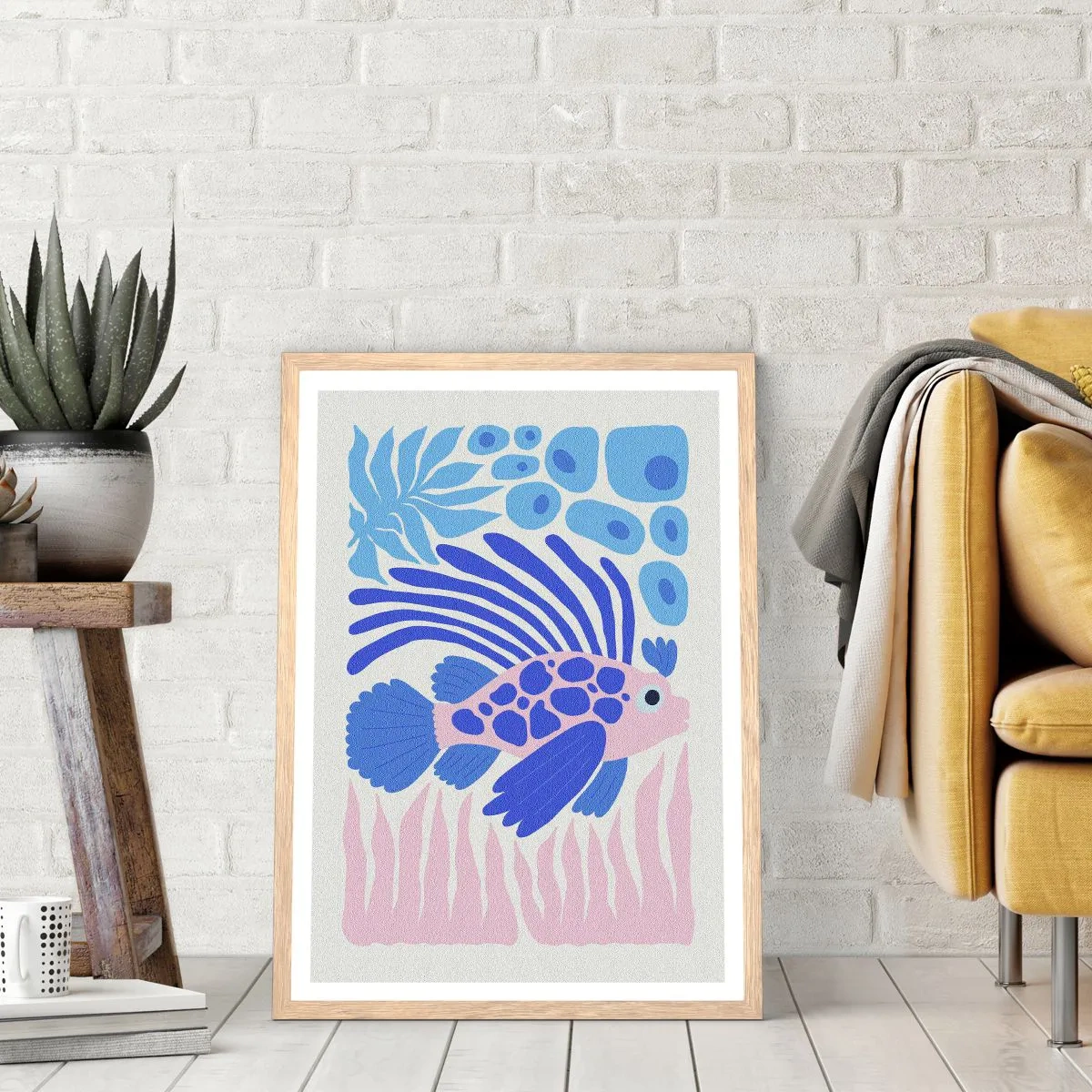 Affisch i ram av ljusek - I sitt rätta miljö - 50x70 cm