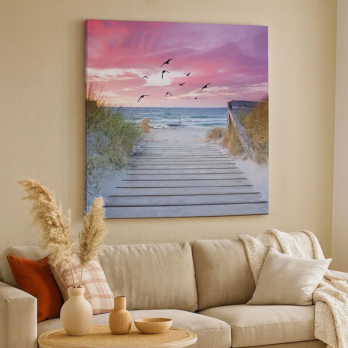 Canvastavla - Bild på duk - Östersjöimpression - 30x30 cm