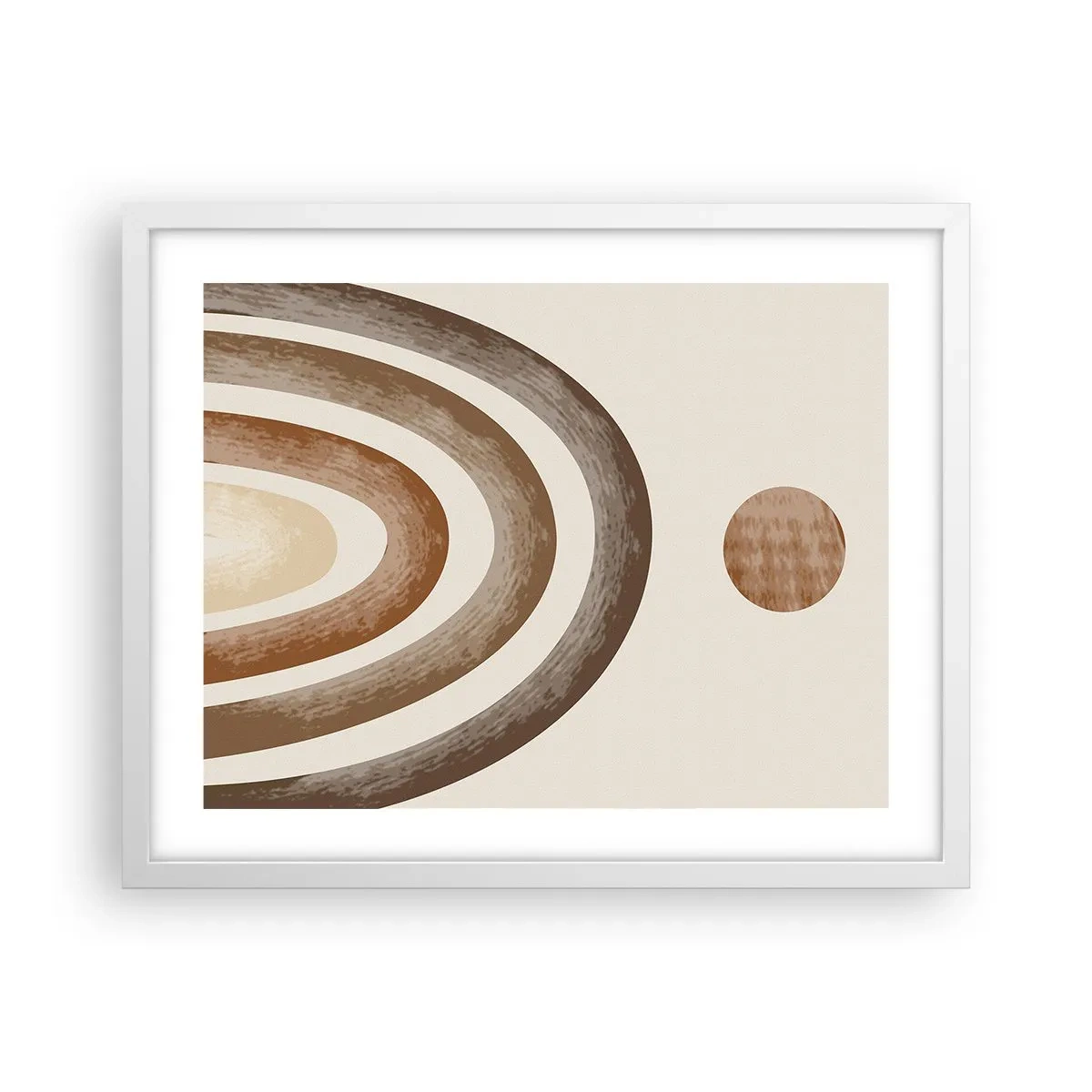 Affisch i vit ram - I den avlägsna galaxen - 50x40 cm