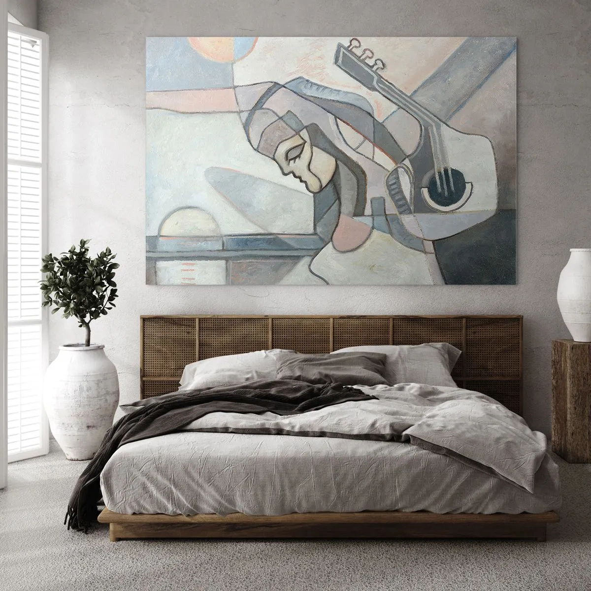 Glastavla - Bild på glas - I musikens makt - 100x70 cm