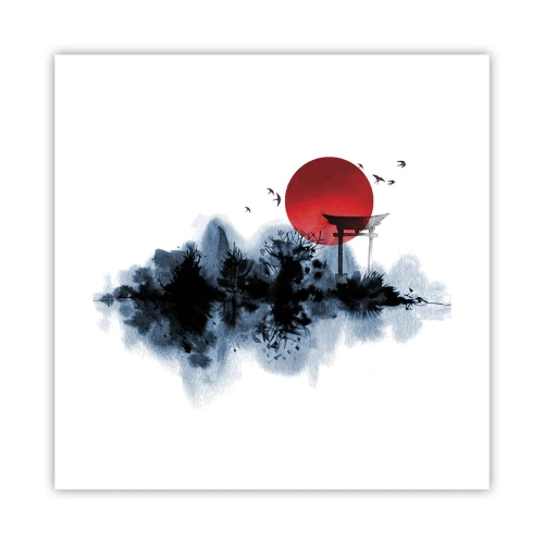 Affisch - Japansk utsikt - 40x40 cm