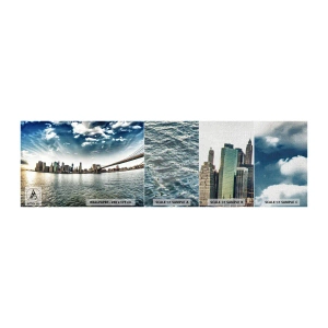 Provbit av fototapet Premium Canvas - Glasö - Stad, New York, Arkitektur - 100x30 cm
