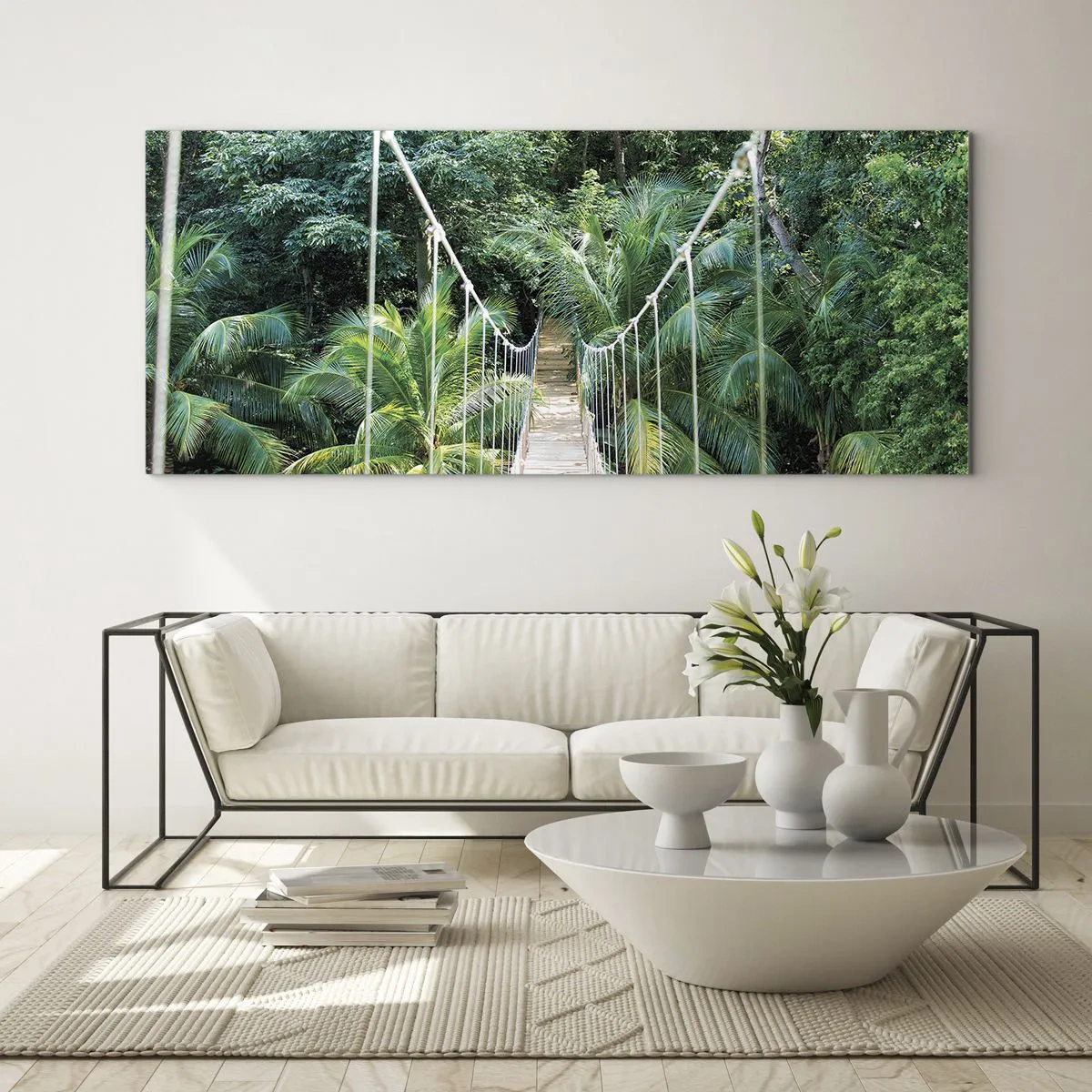 Glastavla - Bild på glas - Welcome to the jungle! - 100x40 cm