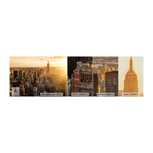 Provbit av fototapet Premium Canvas - Växa i solskenet - Stad, New York, Arkitektur - 100x30 cm