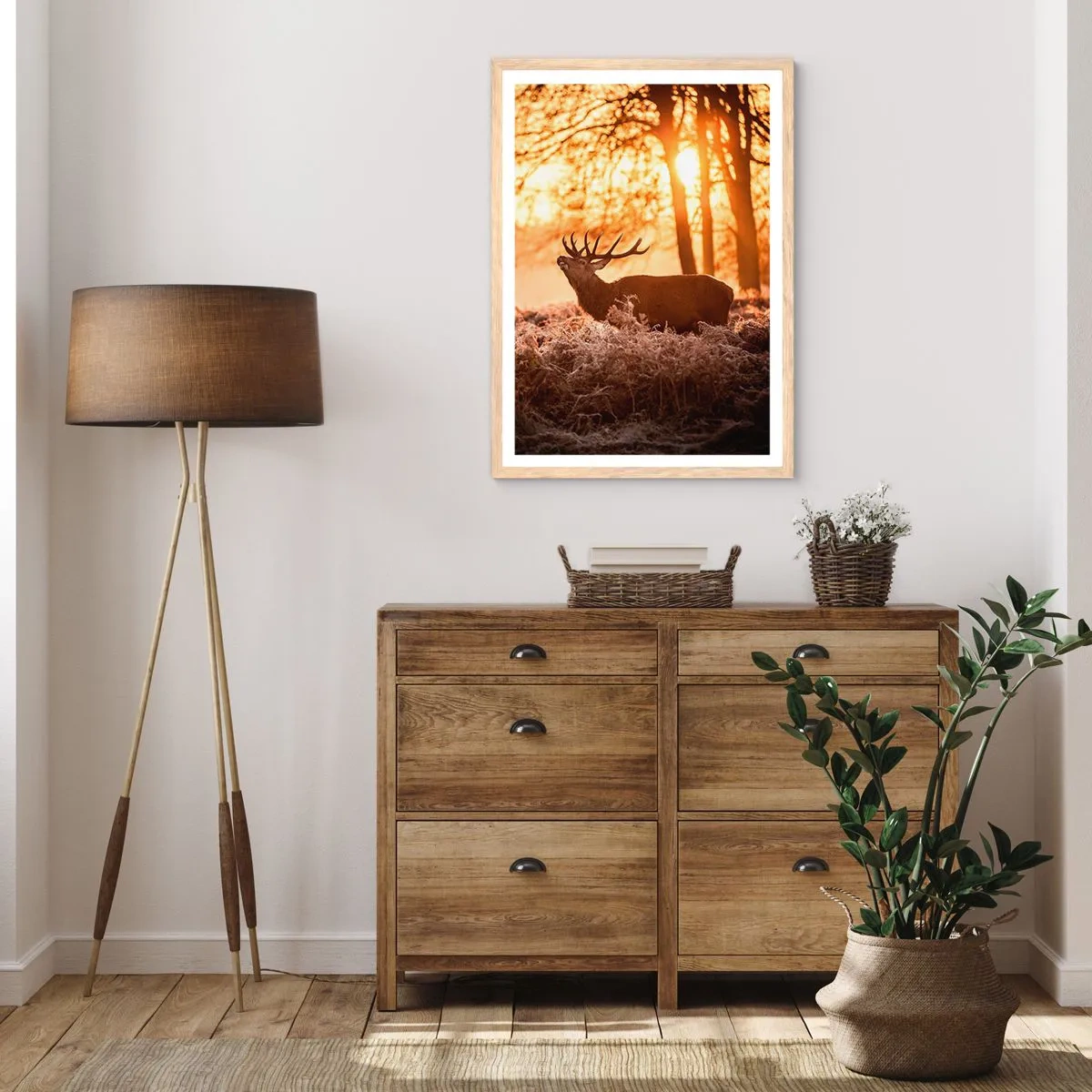 Affisch i ram av ljusek - Jägarens dröm - 40x50 cm