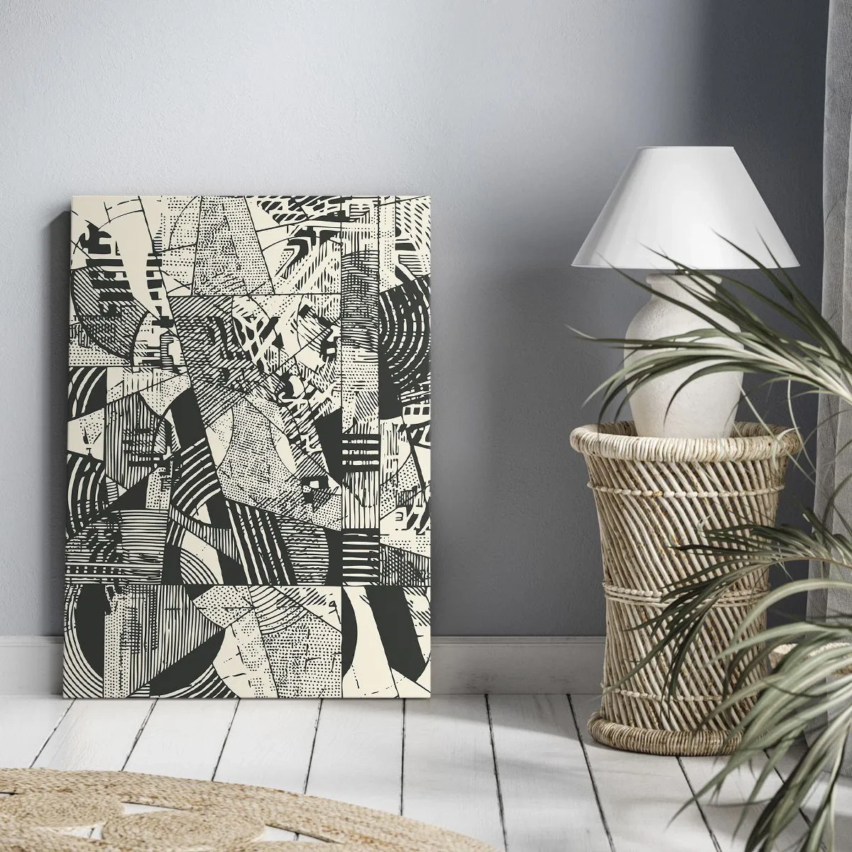 Canvastavla - Bild på duk - Nutidens dynamik - 50x70 cm