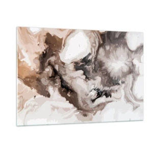 Glastavla - Bild på glas - En galax födelse - 120x80 cm