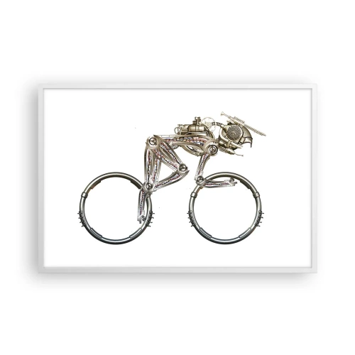 Affisch i vit ram - Underbar maskin - 91x61 cm