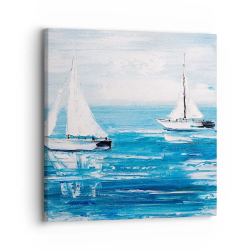 Canvastavla - Bild på duk - Med en vän vid din sida - 30x30 cm