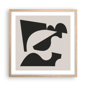 Affisch i ram av ljusek - För självmontering - 50x50 cm