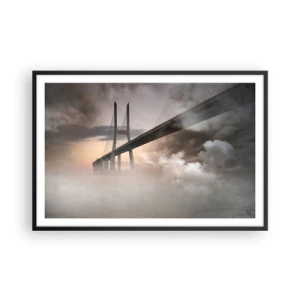 Affisch i svart ram - Vid en flod som inte finns  - 91x61 cm