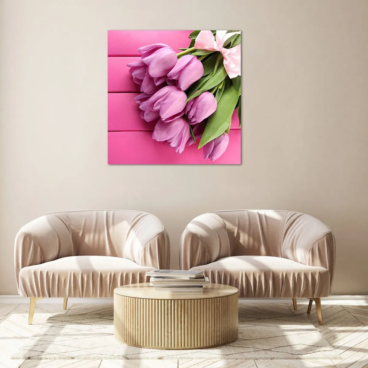 Glastavla - Bild på glas - Just för dig - 50x50 cm