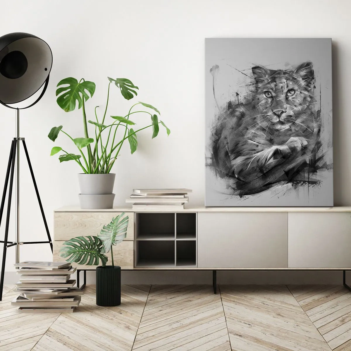 Canvastavla - Bild på duk - Ja, jag lyssnar noga - 50x70 cm