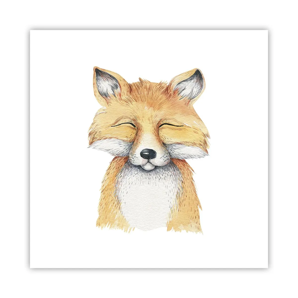 Affisch - Rävens humör - 40x40 cm