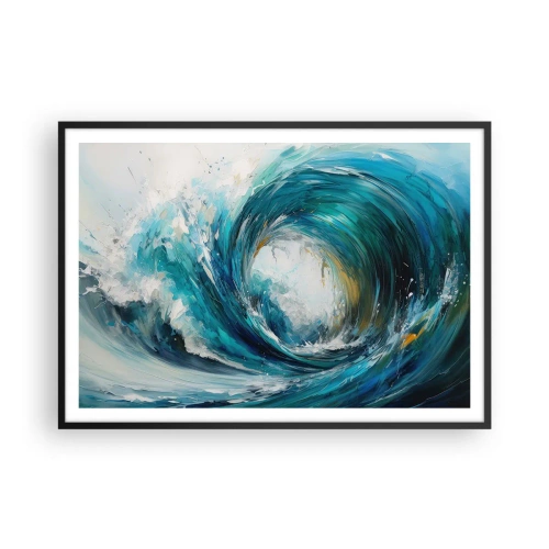 Affisch i svart ram - Havsportal - 100x70 cm