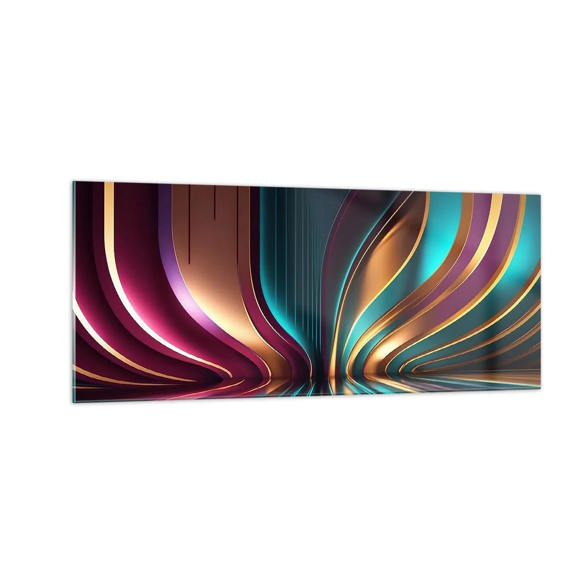Glastavla - Bild på glas - Ljusets arkitektur - 100x40 cm