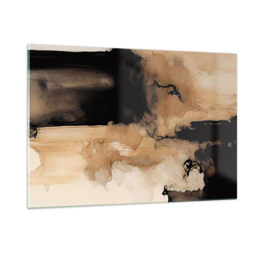 Glastavla - Bild på glas - Intrigerande abstraktion - 120x80 cm