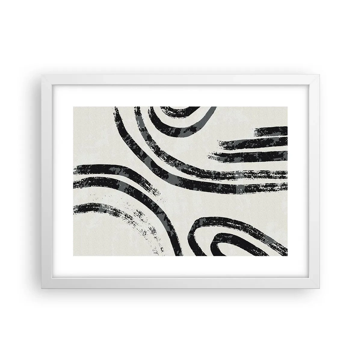 Affisch i vit ram - Halvstoppad - 40x30 cm