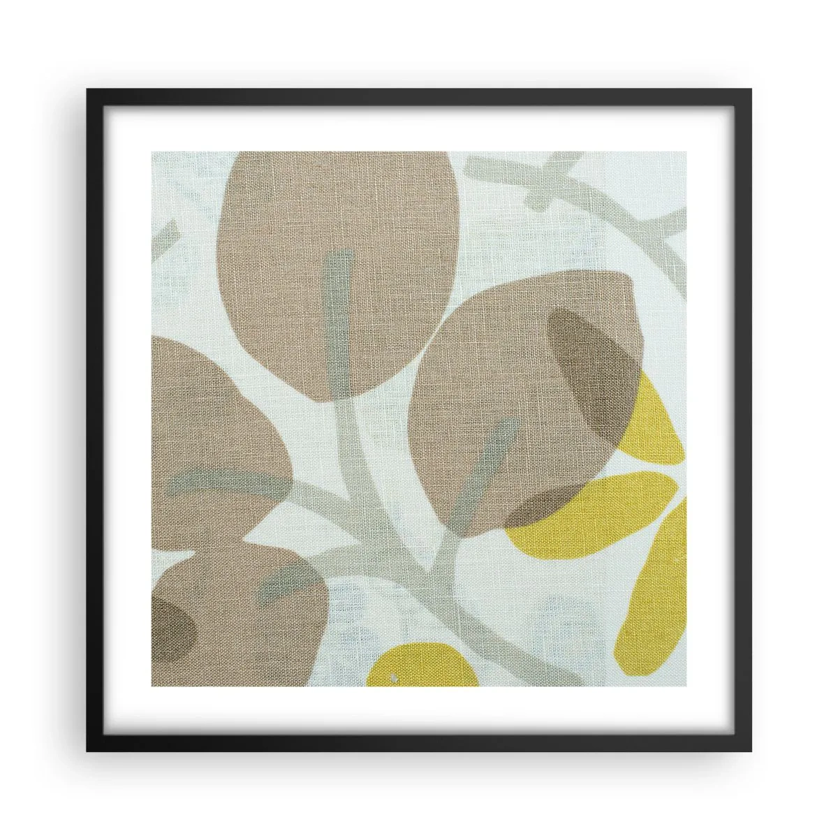 Affisch i svart ram - Komposition i solskenet - 50x50 cm